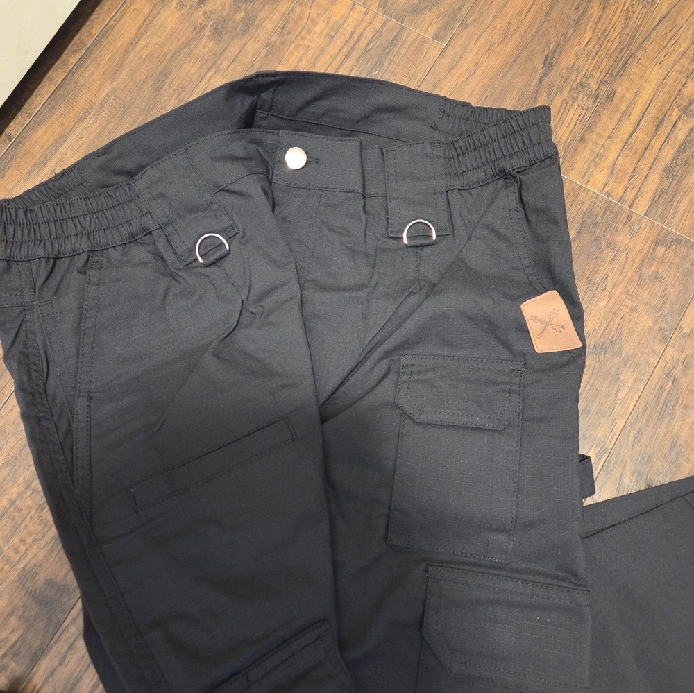 IGOLUMON Men's Stretch Tactical Pants, Breathable Ripstop 38W x 30L, Black - Picture 6 of 8